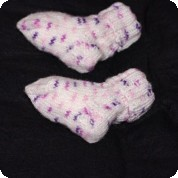 Ručně pletené ponožky pro nejmenší