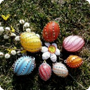 Velikonoční vajíčko - drátkovaná kraslice