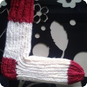 Ručně pletené ponožky - velikost 5-6