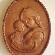 Reliéf - Madona s dítětem