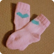 ponožky se srdíčkem 0-3měsíce